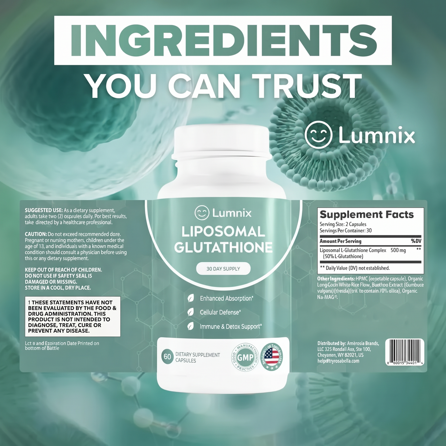 Lumnix™ Liposomal Glutathione Capsules